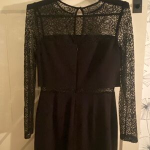 Elegant Black Lace Dress